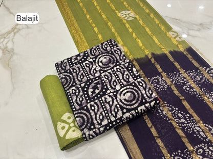 2.40 Mtr Bottom Balajit Cotton Salwar Suits Wholesale Price