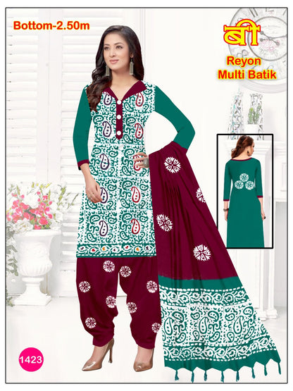 2.50 Mtr Bottom Balajit Rayon 14Kg Salwar Suits Wholesaler Gujarat