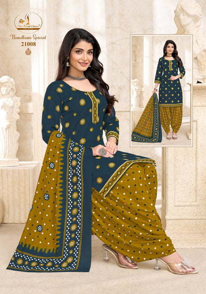 2.50 Mtr Salwar Bandhani Special Vol 21 Miss World Choice Cotton Dress Material Wholesale Price