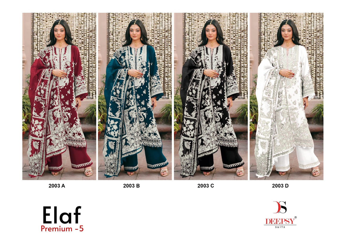 2003 Abcd Elaf 5 Deepsy Cotton Pakistani Patch Work Suits Supplier