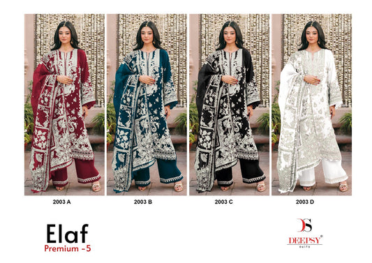 2003 Abcd Elaf 5 Deepsy Cotton Pakistani Patch Work Suits Supplier