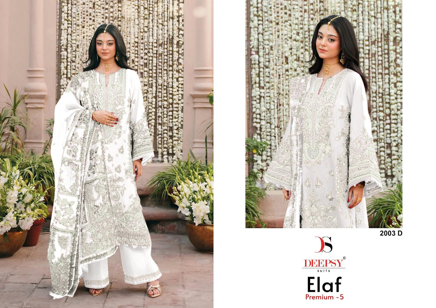 2003 Abcd Elaf 5 Deepsy Cotton Pakistani Patch Work Suits Supplier