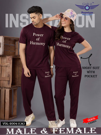 20041 A Grab It Tencil Pyjama Night Suits Wholesale Price