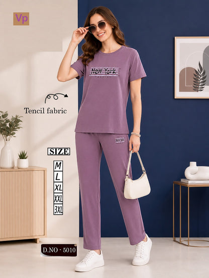 2007 Design 5010 Vp Tencil Pyjama Night Suits Supplier Ahmedabad