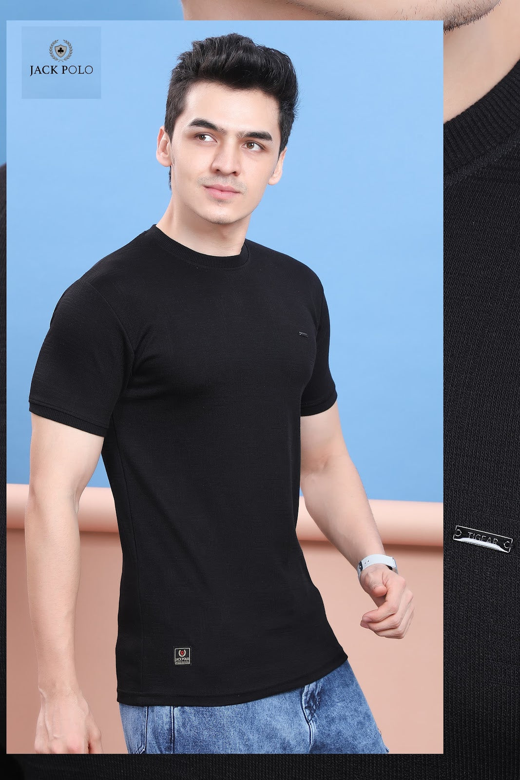 200 -210 Gsm Design 516 Jack Polo Knit Mens Tshirts Manufacturer