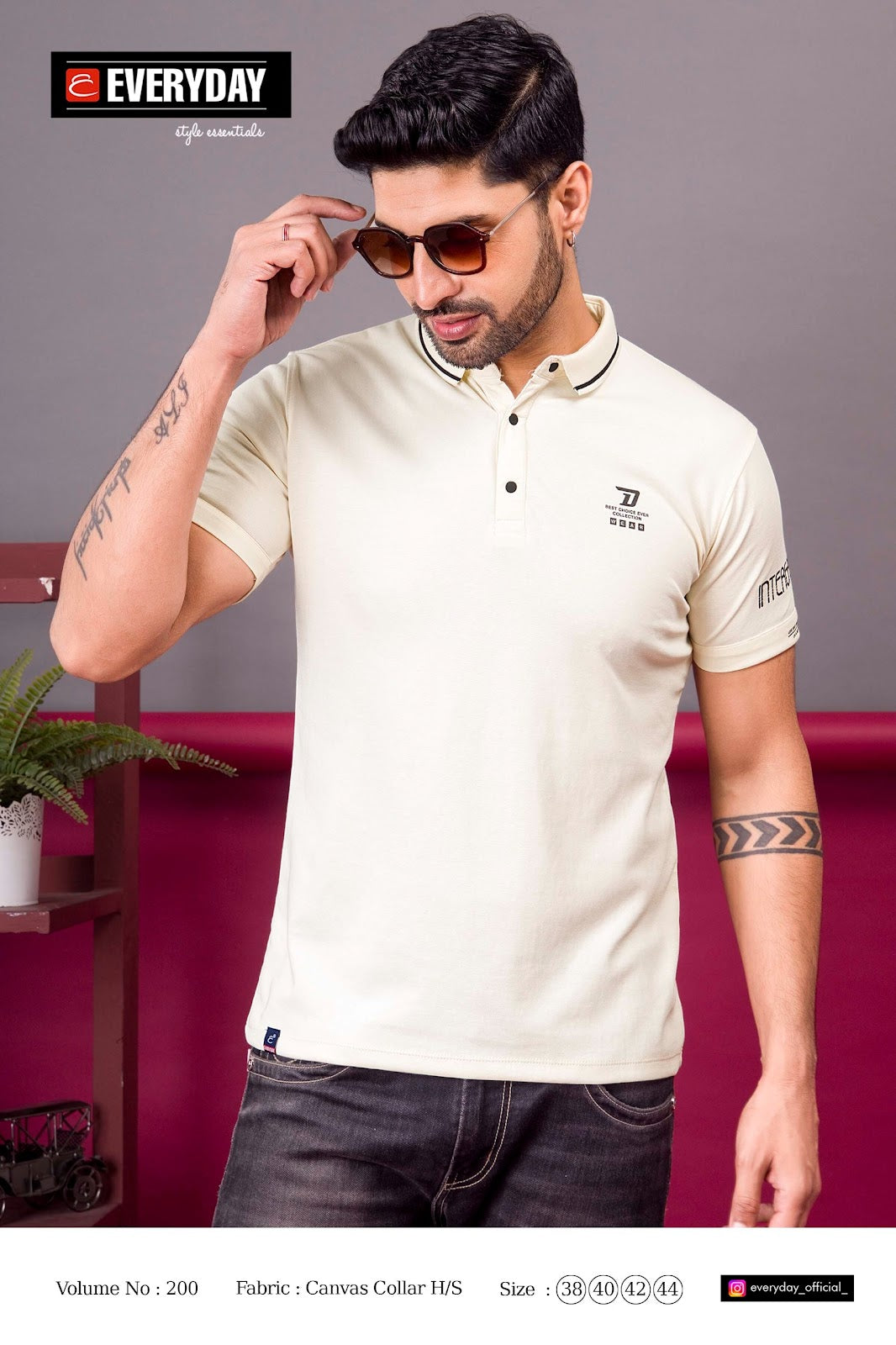 200 Everyday Canvas Mens Tshirts Exporter Gujarat