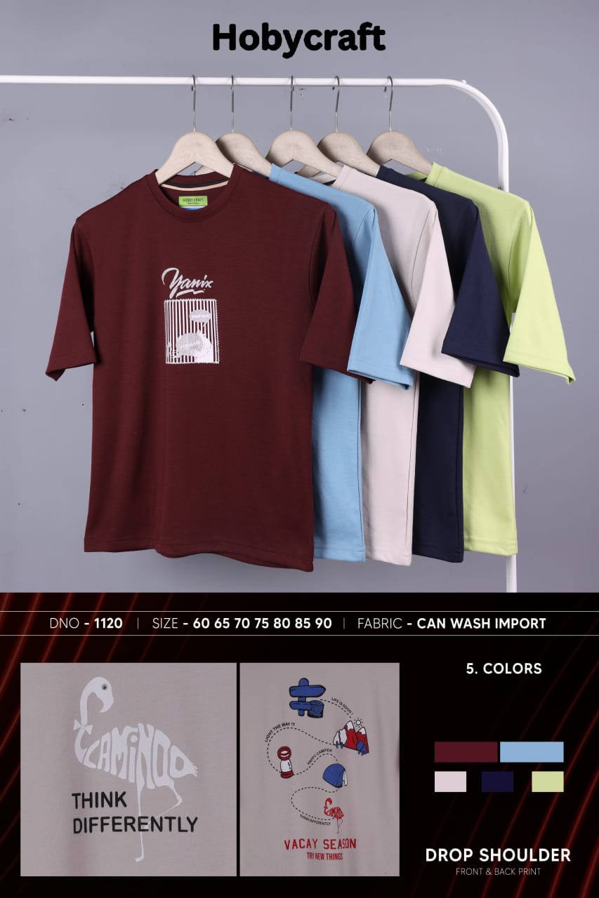 200 Gsm Design 1120 Hobycraft Canvas Boys Tshirt Wholesale Price