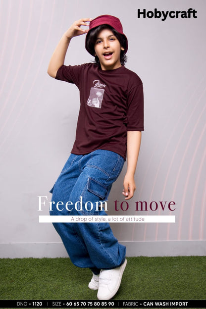 200 Gsm Design 1120 Hobycraft Canvas Boys Tshirt Wholesale Price