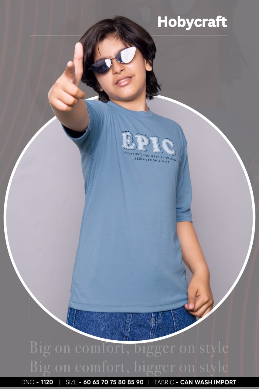 200 Gsm Design 1120 Hobycraft Canvas Boys Tshirt Wholesale Price