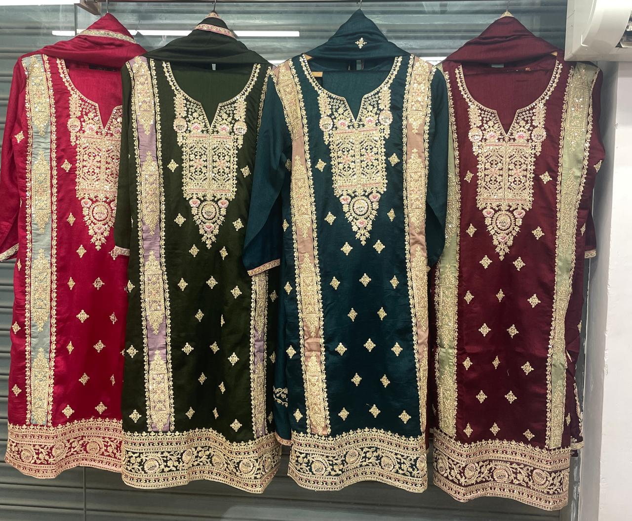 202 Angroop Next Chinon Pakistani Readymade Suits Supplier Ahmedabad