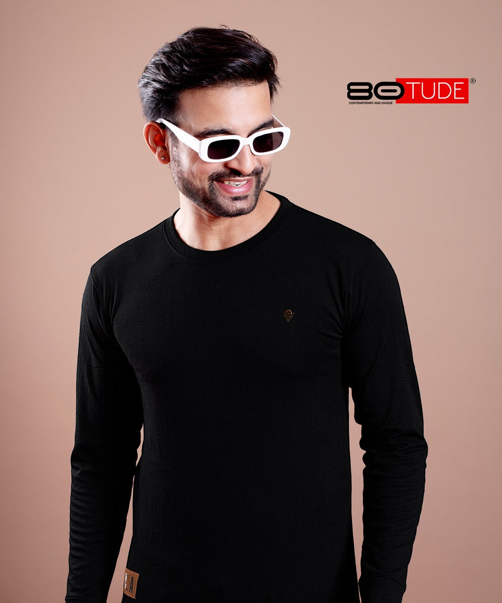 2033 80Tude Jacquard Mens Tshirts Manufacturer India