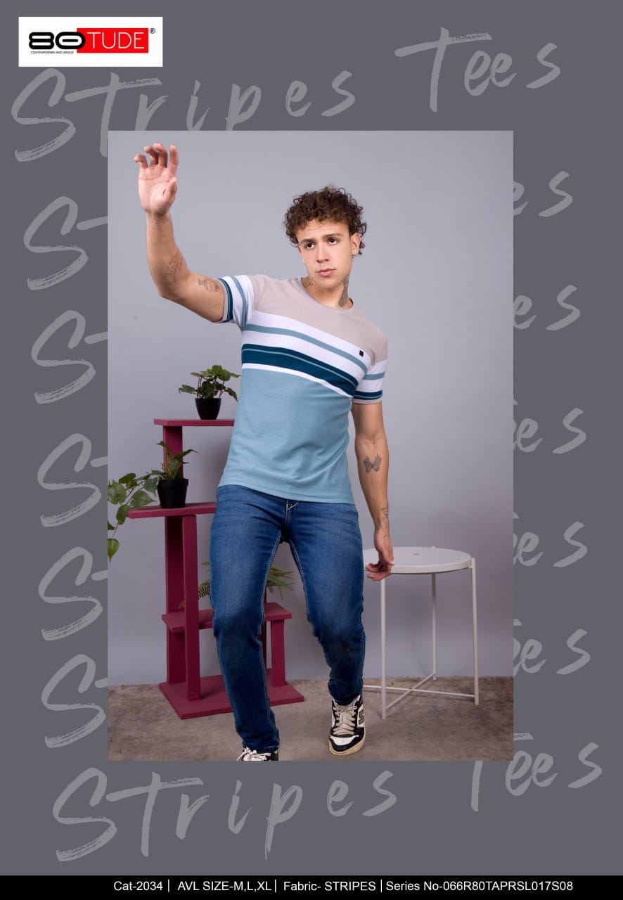 2034 80Tude Knit Mens Tshirts Manufacturer Gujarat