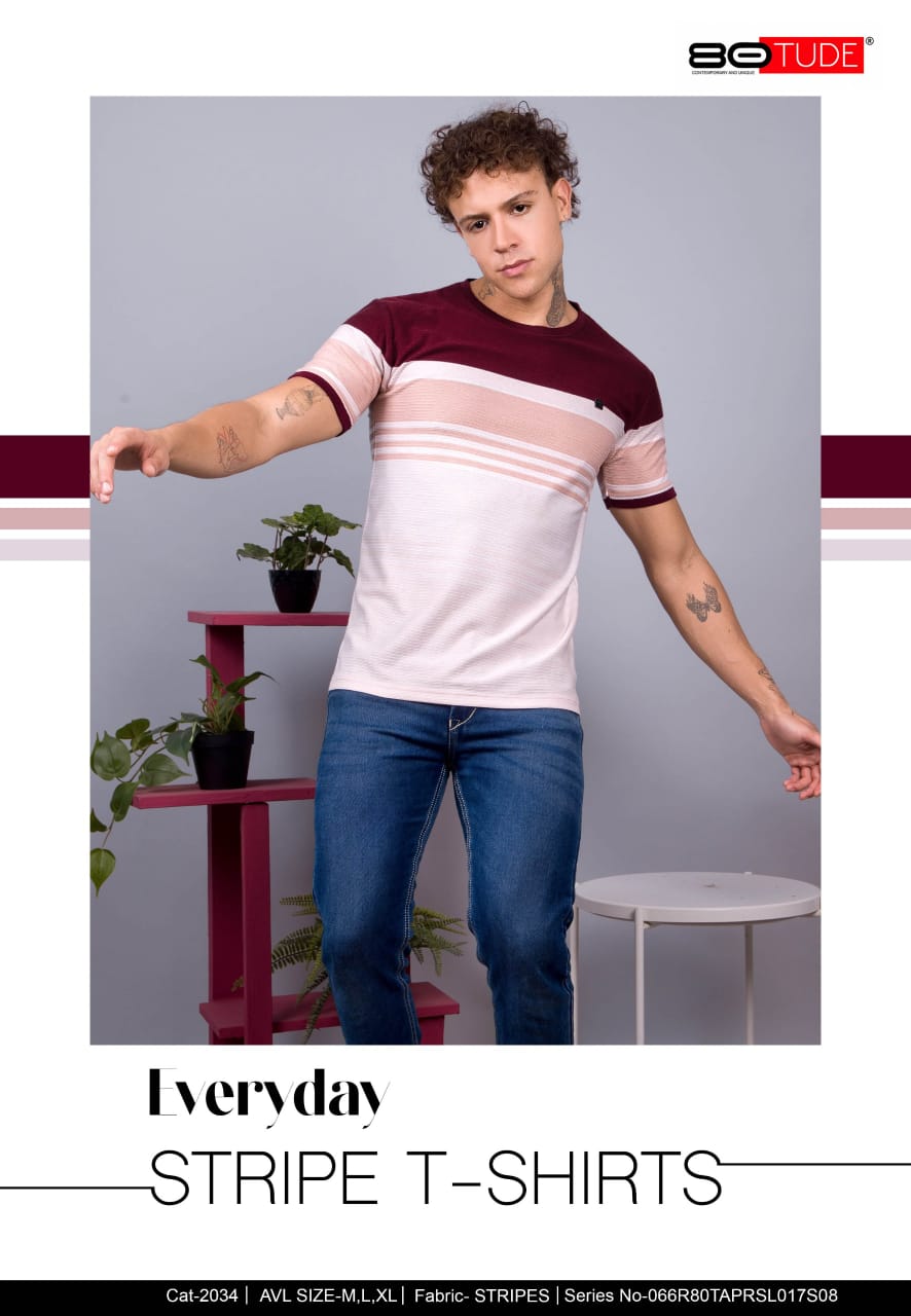 2034 80Tude Knit Mens Tshirts Manufacturer Gujarat