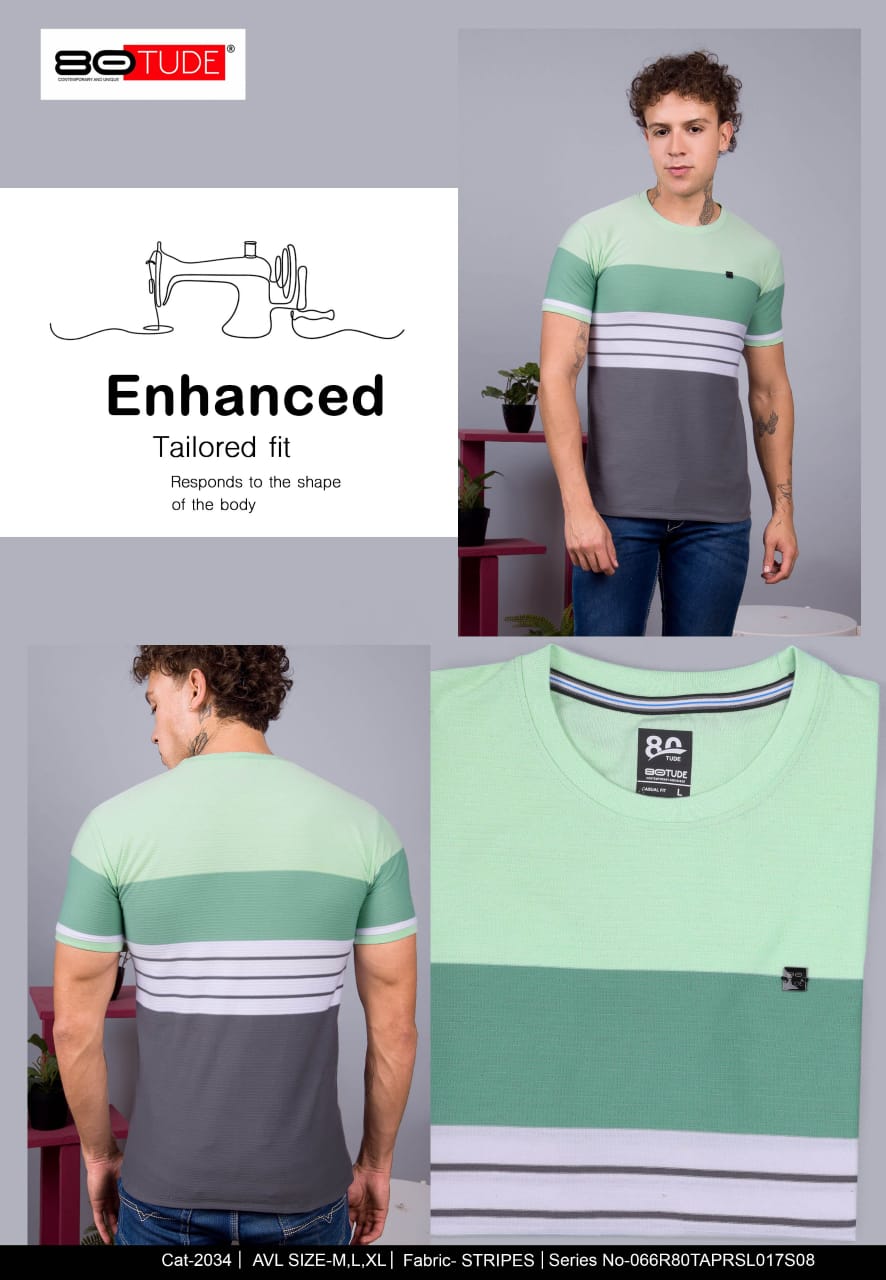 2034 80Tude Knit Mens Tshirts Manufacturer Gujarat