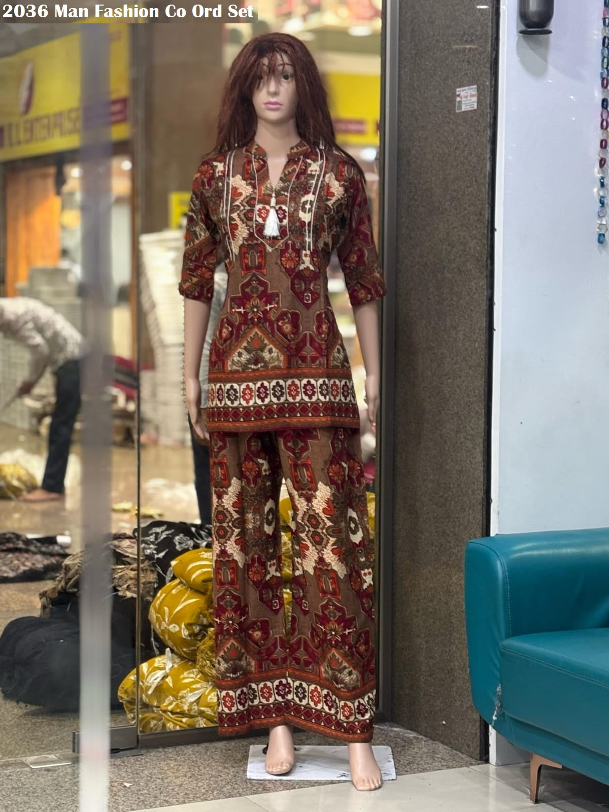 2036 Man Fashion Pure Reyon Co Ord Set Exporter