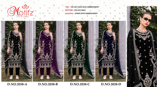2038 Abcd Motifz Velvet Suits Manufacturer Gujarat