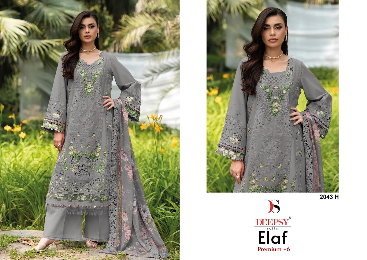 2043 Efgh Elaf 6 Deepsy Cotton Pakistani Patch Work Suits Manufacturer Gujarat