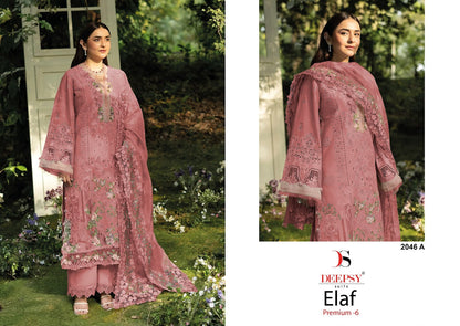 2046 Abcd Elaf 6 Deepsy Cotton Pakistani Patch Work Suits Wholesaler Ahmedabad