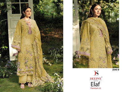 2046 Abcd Elaf 6 Deepsy Cotton Pakistani Patch Work Suits Wholesaler Ahmedabad