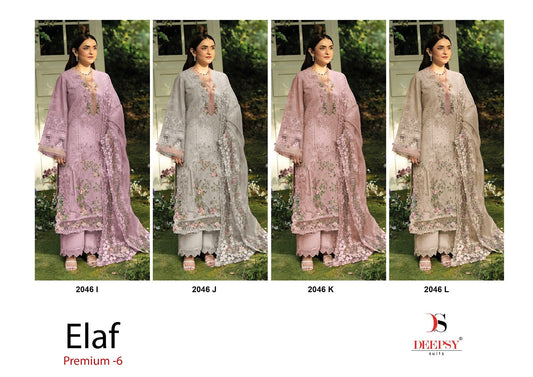 2046 Ijkl Elaf 6 Deepsy Cotton Pakistani Patch Work Suits Supplier Gujarat