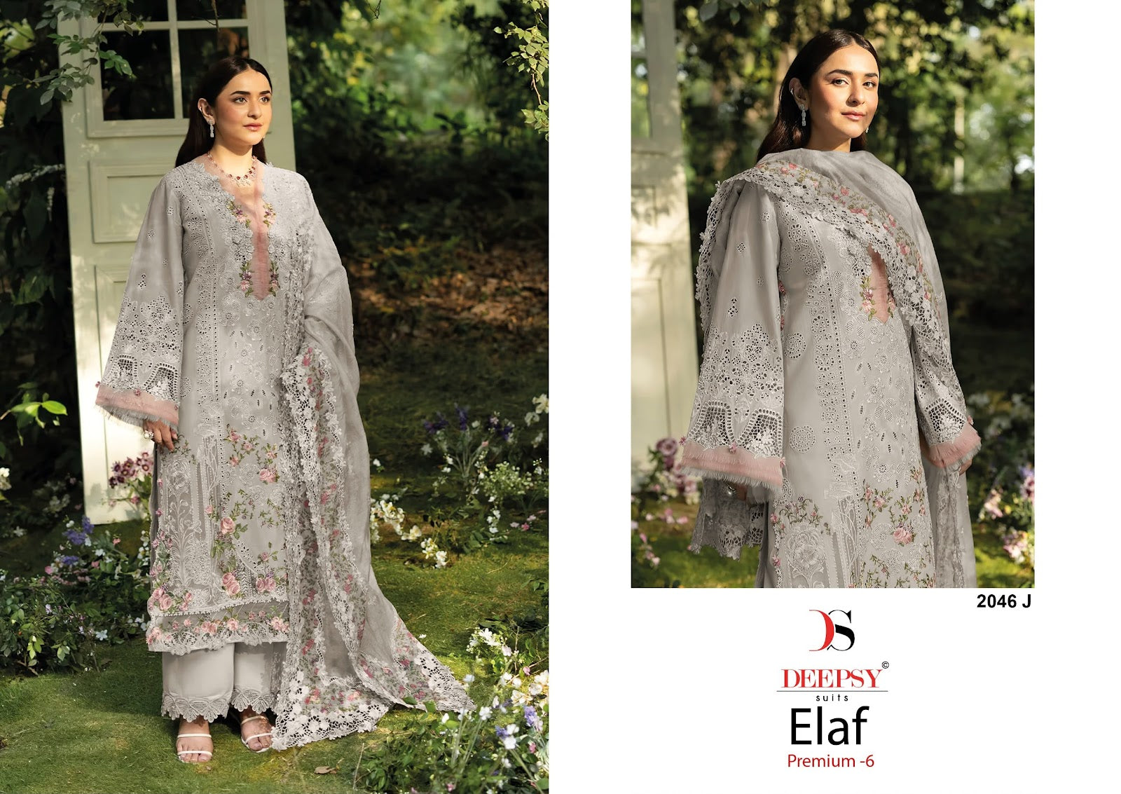 2046 Ijkl Elaf 6 Deepsy Cotton Pakistani Patch Work Suits Supplier Gujarat