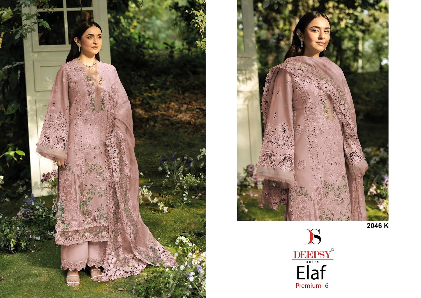 2046 Ijkl Elaf 6 Deepsy Cotton Pakistani Patch Work Suits Supplier Gujarat