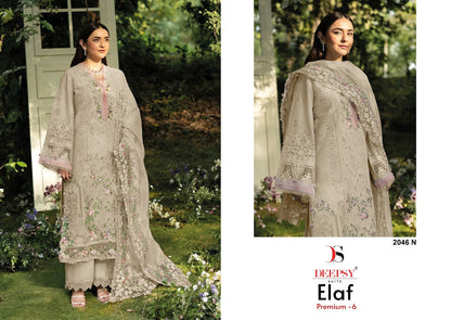 2046 Mnopq Elaf 6 Deepsy Cotton Pakistani Patch Work Suits Supplier Ahmedabad