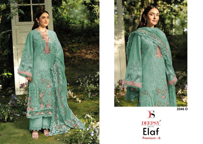 2046 Mnopq Elaf 6 Deepsy Cotton Pakistani Patch Work Suits Supplier Ahmedabad