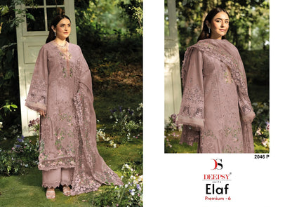 2046 Mnopq Elaf 6 Deepsy Cotton Pakistani Patch Work Suits Supplier Ahmedabad