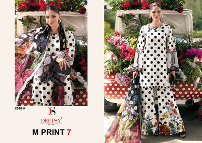2086 Abcd M Print 7 Deepsy Cotton Pakistani Patch Work Suits Manufacturer Gujarat