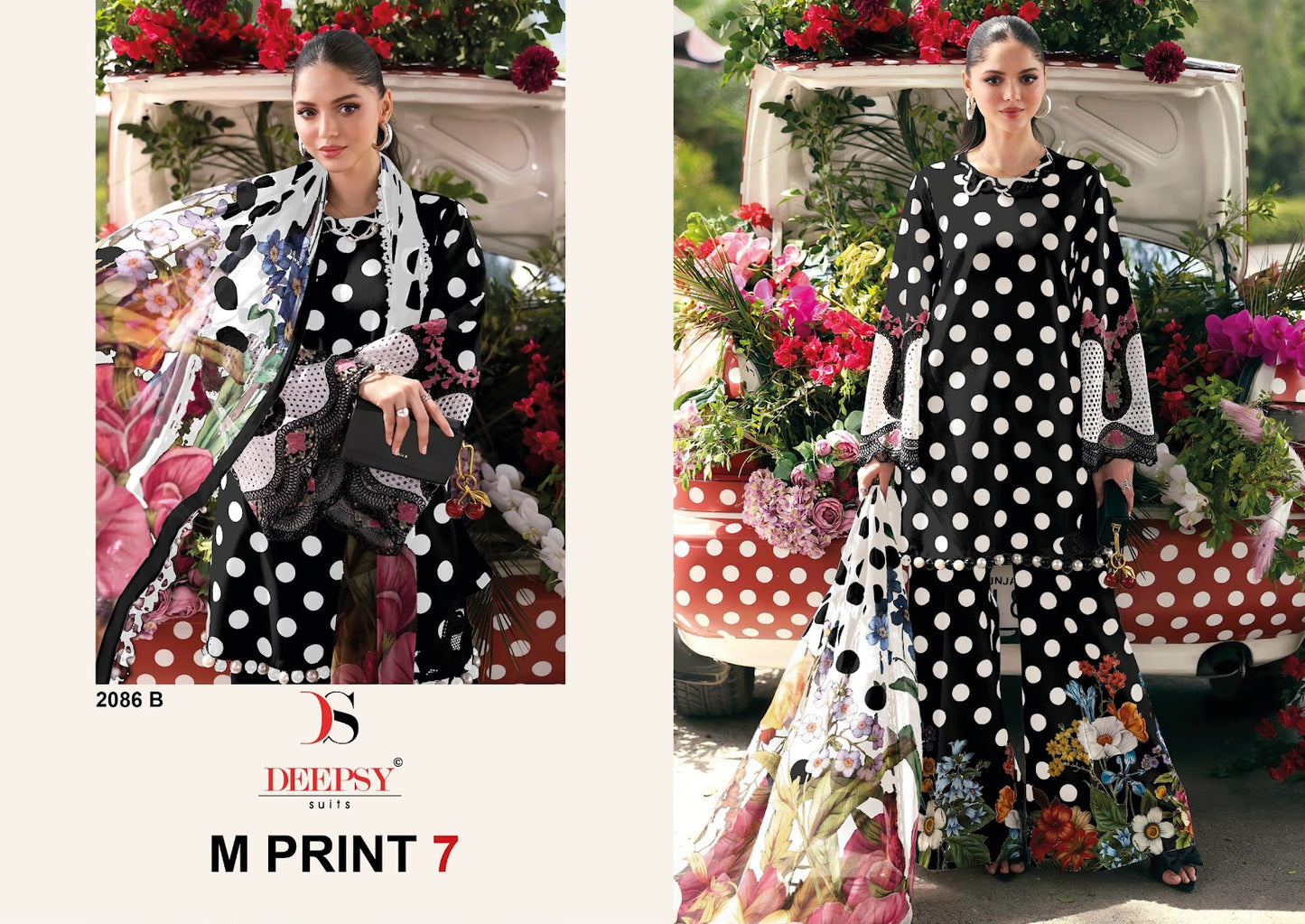 2086 Abcd M Print 7 Deepsy Cotton Pakistani Patch Work Suits Manufacturer Gujarat
