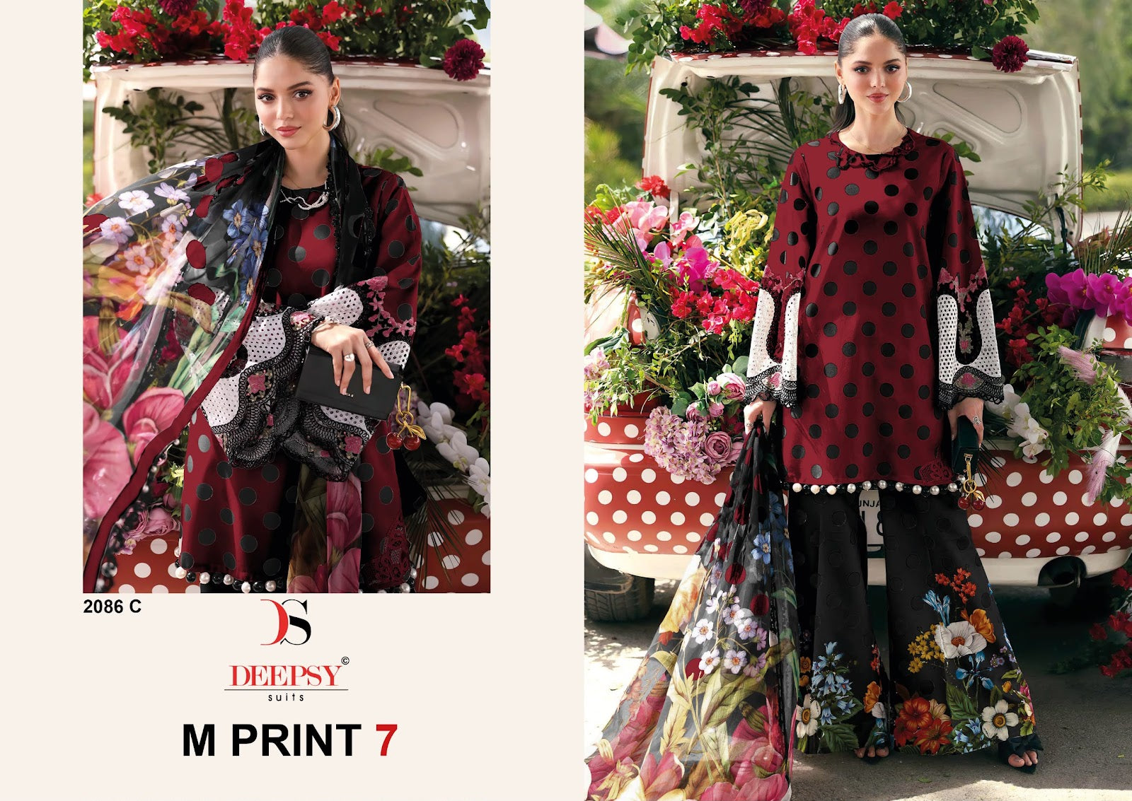 2086 Abcd M Print 7 Deepsy Cotton Pakistani Patch Work Suits Manufacturer Gujarat