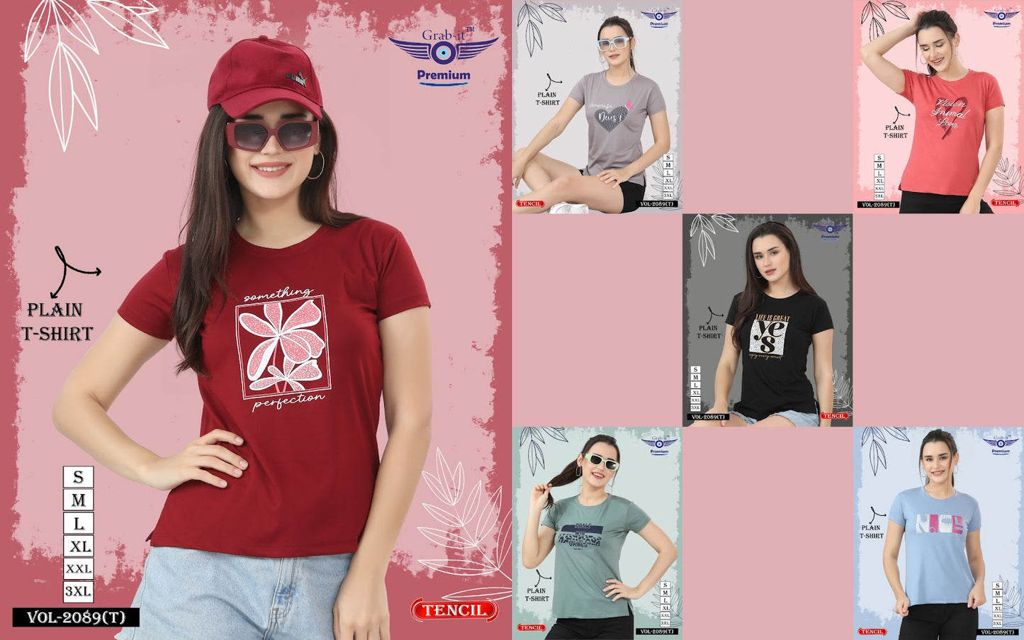 2089 T Grab It Tencil Women Tshirt Manufacturer Gujarat