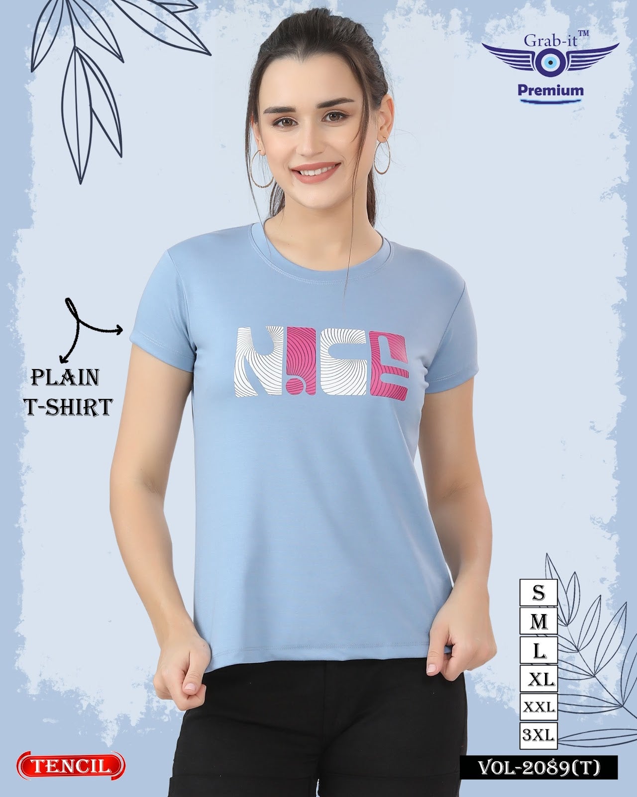 2089 T Grab It Tencil Women Tshirt Manufacturer Gujarat