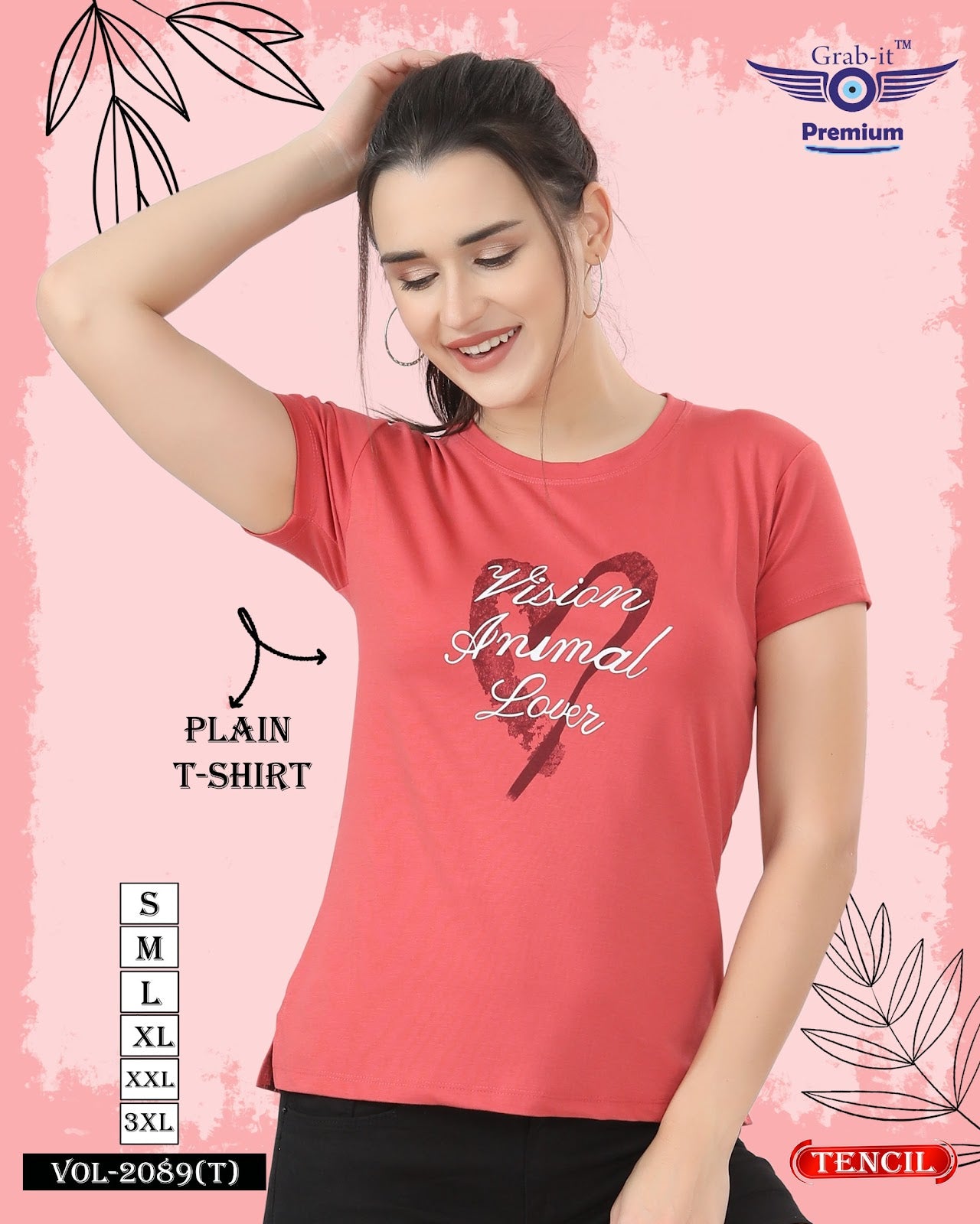 2089 T Grab It Tencil Women Tshirt Manufacturer Gujarat