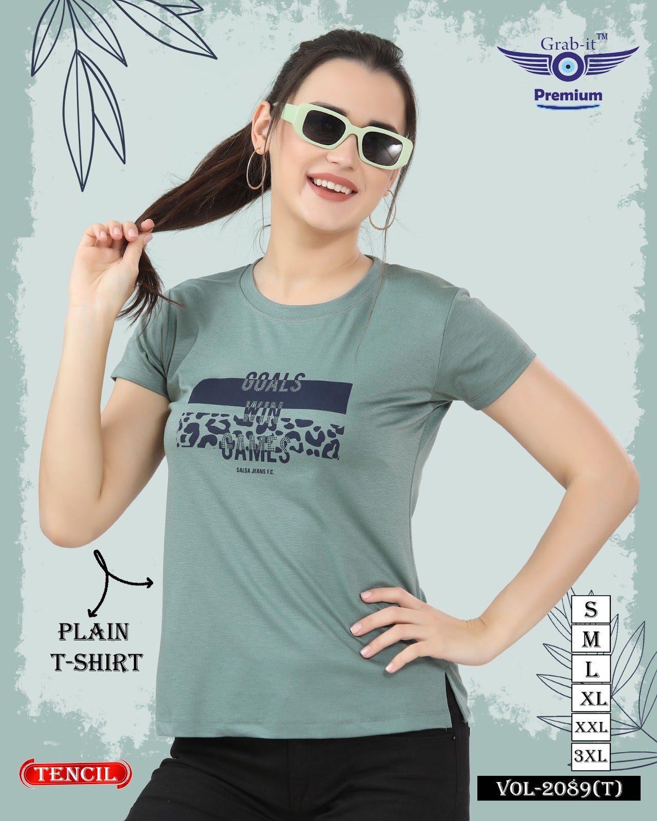 2089 T Grab It Tencil Women Tshirt Manufacturer Gujarat