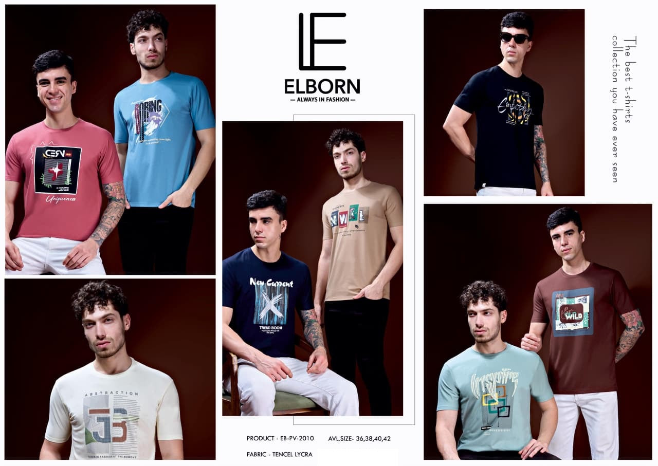 Eb Pv 2010 Elborn Tencil Lycra Mens Tshirts Supplier Gujarat