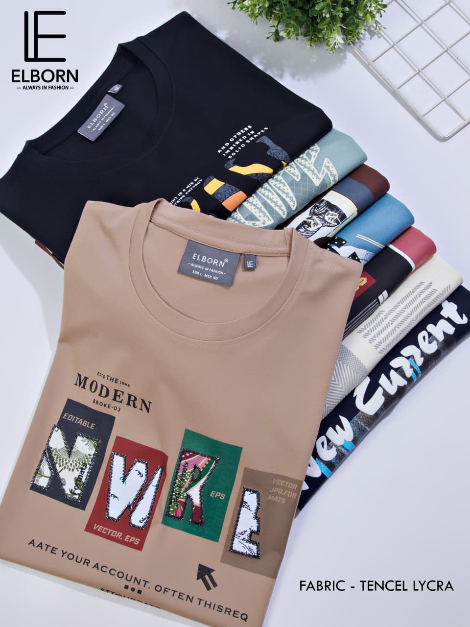 Eb Pv 2010 Elborn Tencil Lycra Mens Tshirts Supplier Gujarat