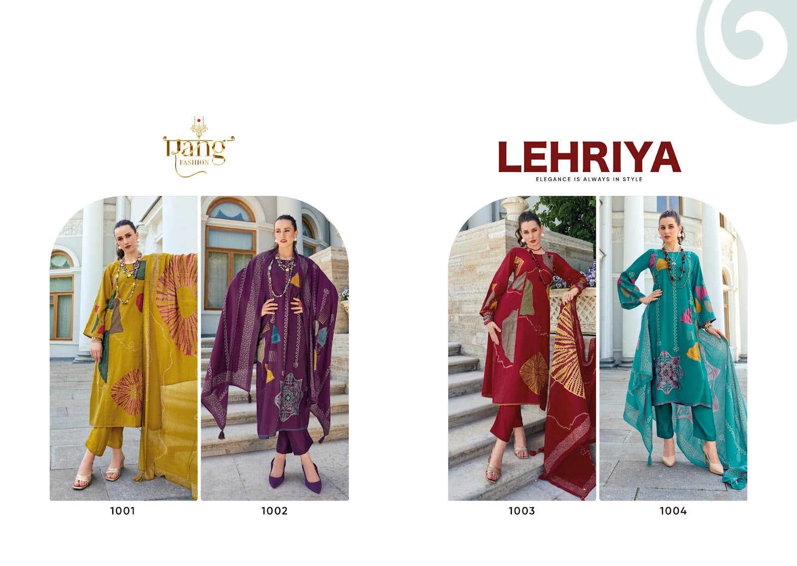 Lehriya Rang Fashion Pure Muslin Pant Style Suits Exporter India