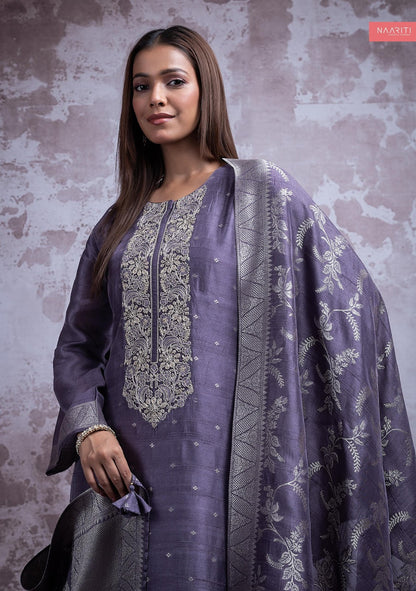 Romi Naariti Silk Jacquard Pant Style Suits Supplier India