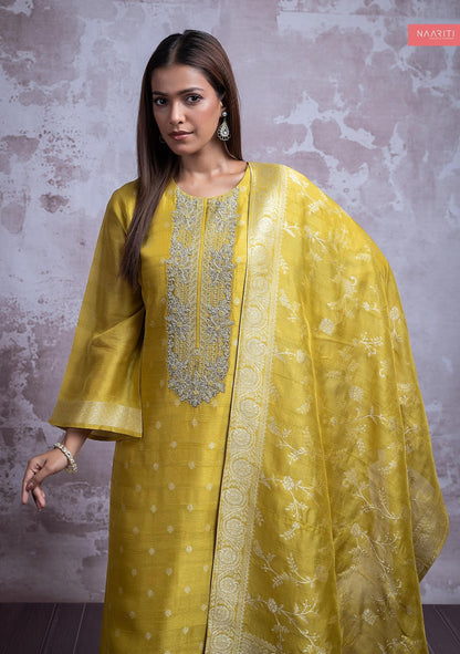 Romi Naariti Silk Jacquard Pant Style Suits Supplier India