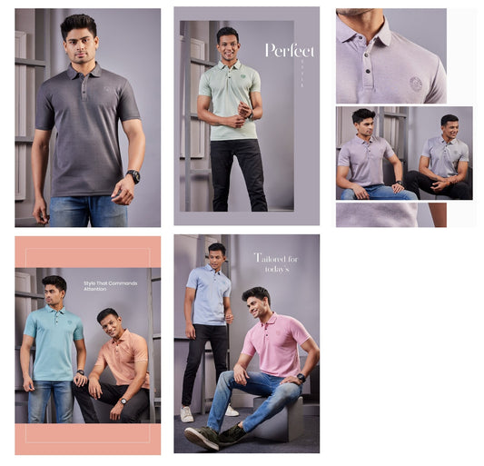 210-220 Gsm Vol 143 Aquaa Tees Two Tone Mens Tshirts Exporter India