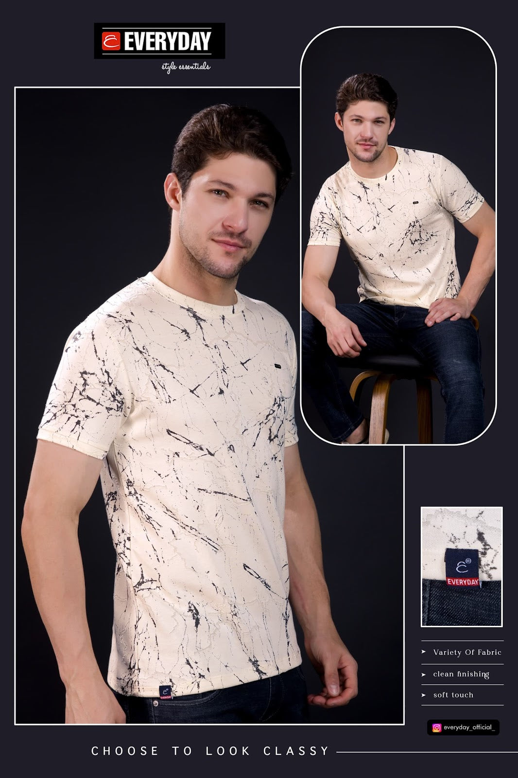 210-220 Gsm Vol 747 Everyday Imported Mens Tshirts Exporter India
