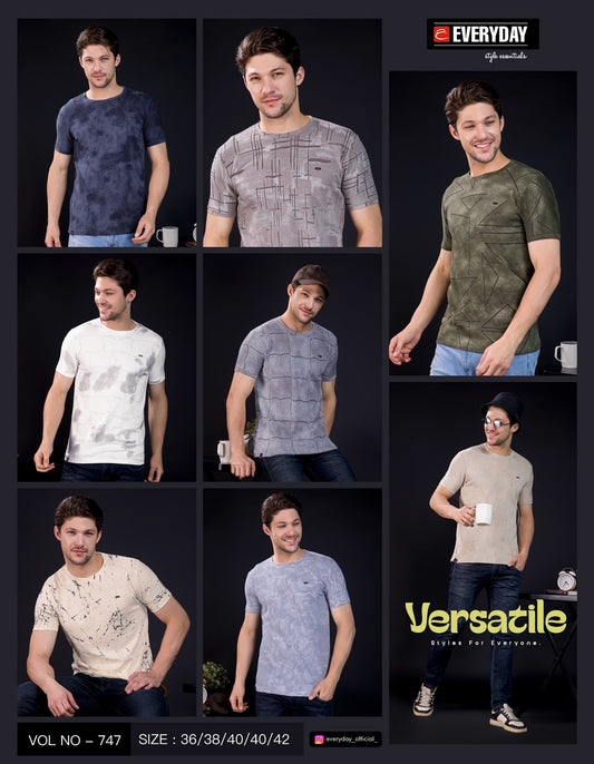 210-220 Gsm Vol 747 Everyday Imported Mens Tshirts Exporter India
