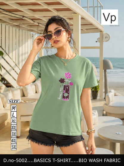 2109 Dn 5002 Vp Biowash Women Tshirt Exporter India