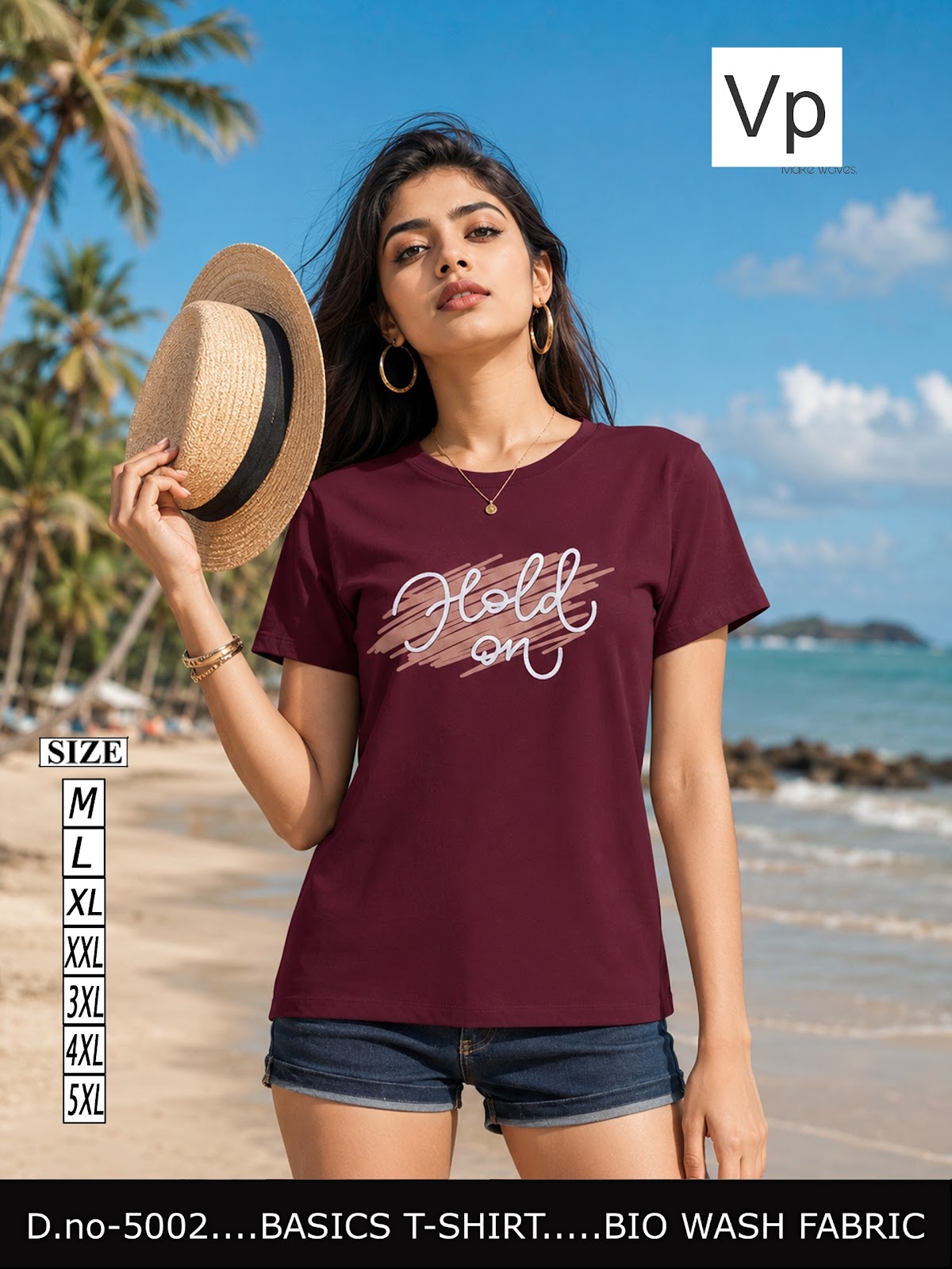 2109 Dn 5002 Vp Biowash Women Tshirt Exporter India