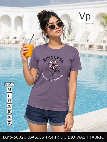 2109 Dn 5002 Vp Biowash Women Tshirt Exporter India