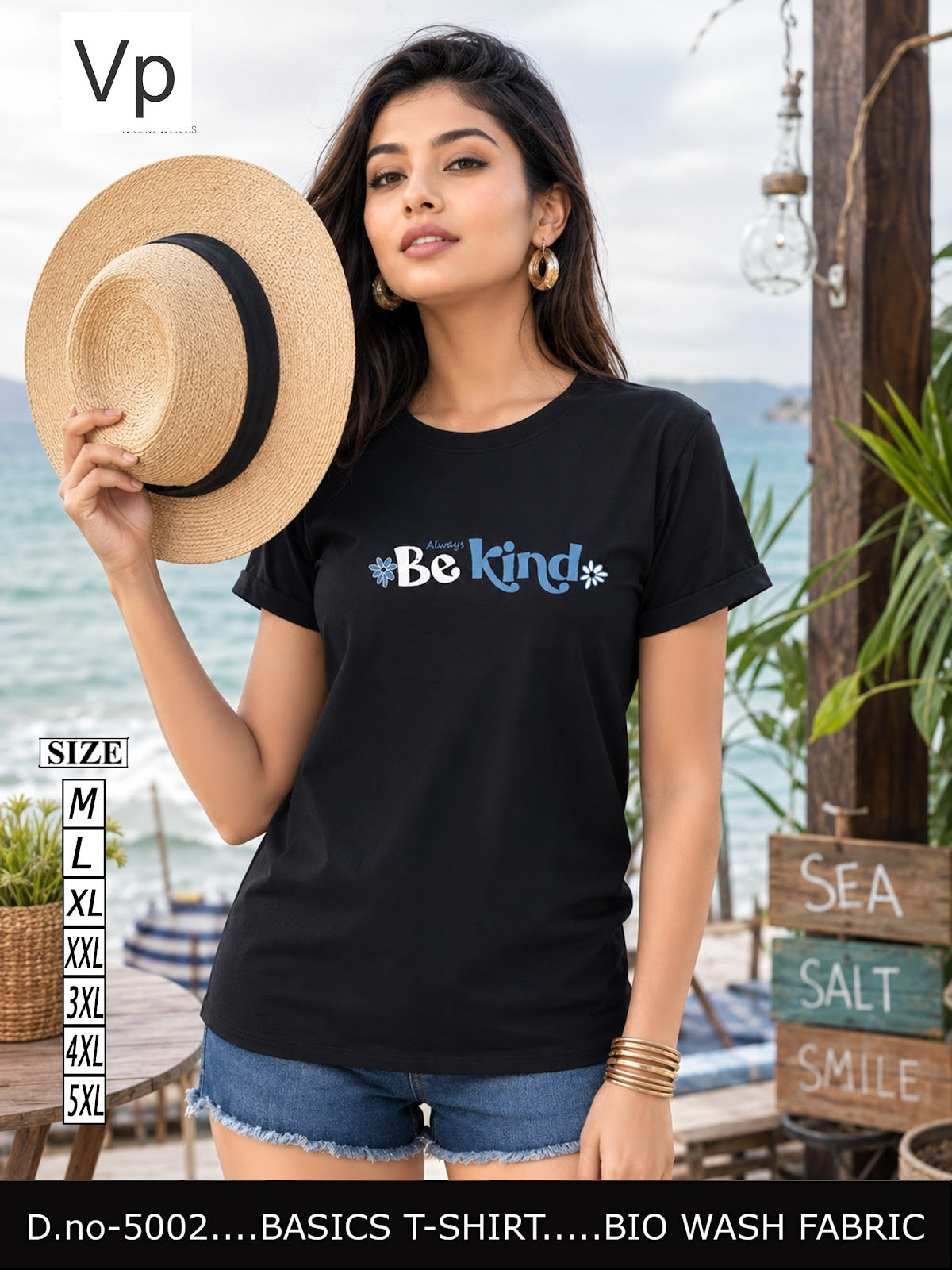 2109 Dn 5002 Vp Biowash Women Tshirt Exporter India