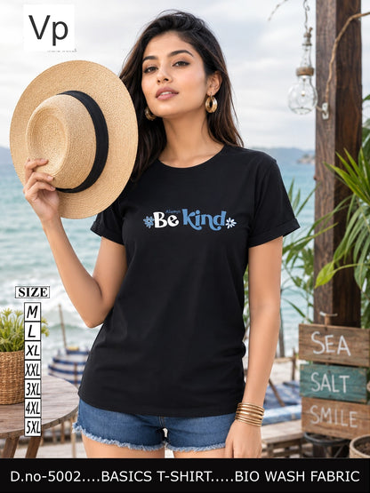 2109 Dn 5002 Vp Biowash Women Tshirt Exporter India
