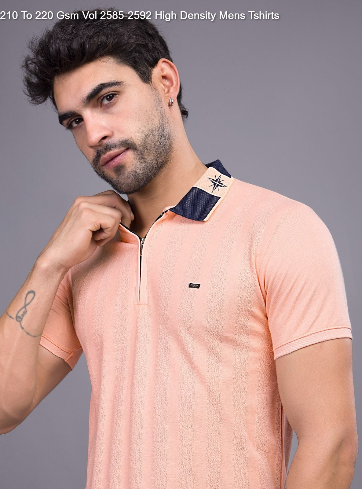 210 To 220 Gsm Vol 2585-2592 High Density Knit Mens Tshirts Manufacturer Gujarat